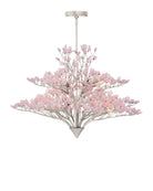 Currey and Company 9000-1427 Fiorella Suspendu en rose/feuille d'argent contemporaine