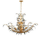 Currey et Compagnie 9000-1437 Odile Suspendu en noir/feuille d'or contemporaine/or contemporain