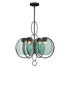 Currey and Company 9000-1442 Vesica Piscis Suspendu en clair/forgeron