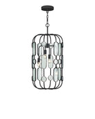 Currey et Compagnie 9000-1444 Ettore Suspendu en clair/forgeron