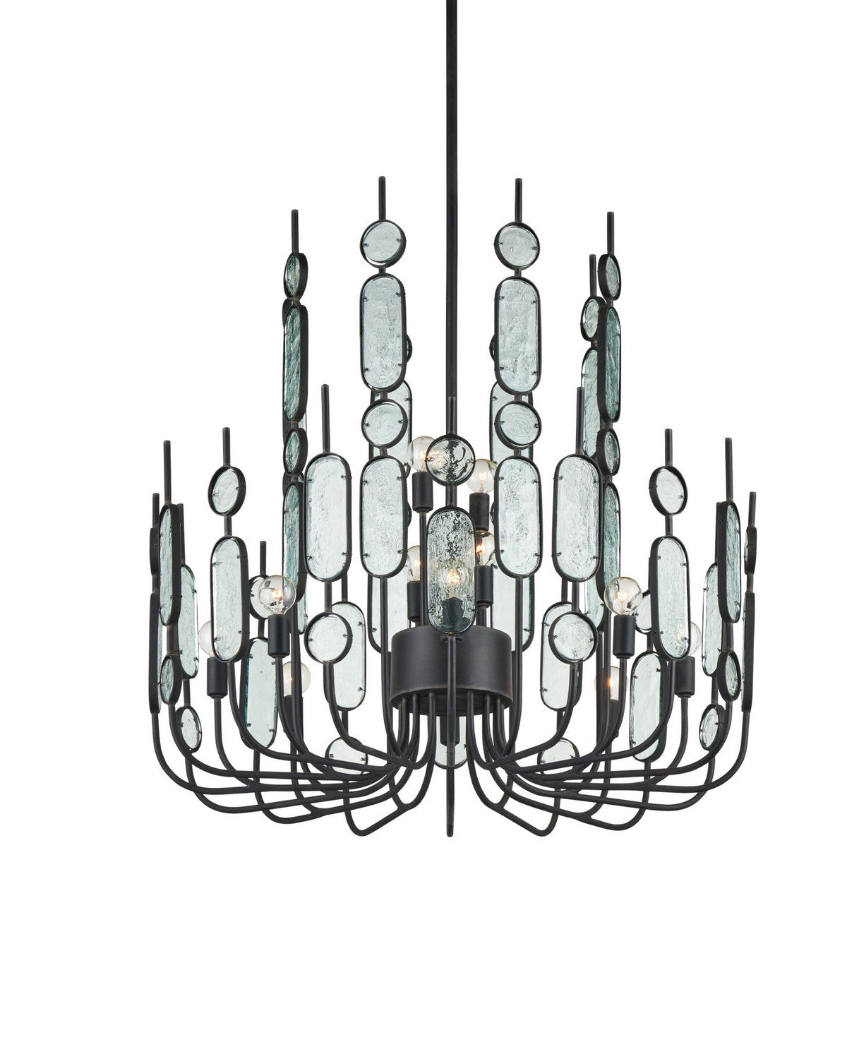 Currey et Compagnie 9000-1446 Ettore Suspendu en clair/forgeron