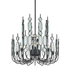 Currey et Compagnie 9000-1446 Ettore Suspendu en clair/forgeron