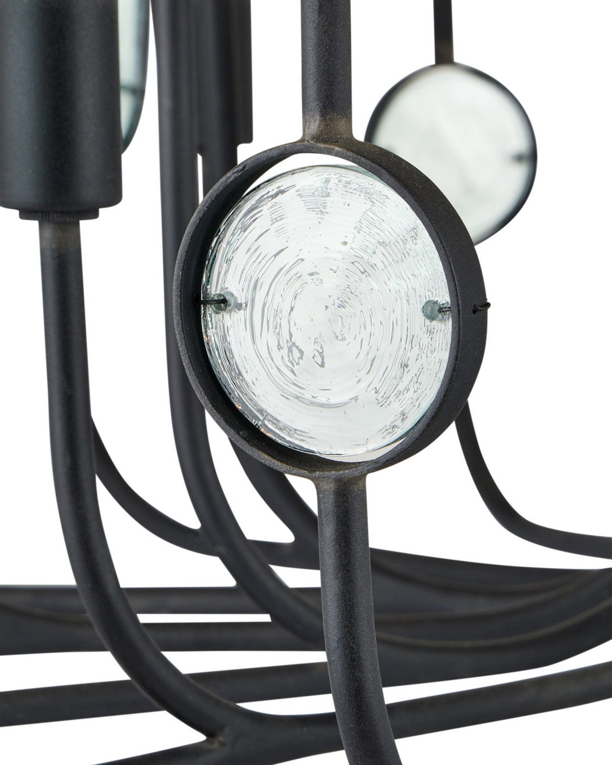 Currey et Compagnie 9000-1446 Ettore Suspendu en clair/forgeron