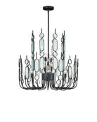 Currey et Compagnie 9000-1446 Ettore Suspendu en clair/forgeron