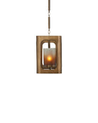 Currey and Company 9000-1451 Tenebroso Rectangulaire Suspendu en or fumé/lustre doré