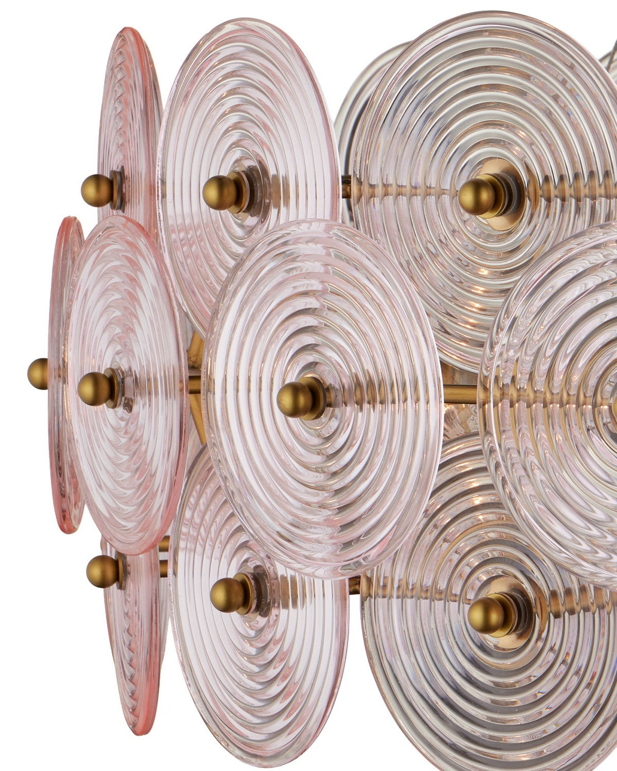 Currey and Company 9000-1461 Tourbillon Suspendu en rose pâle/laiton