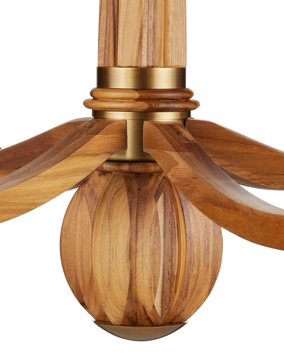 Currey et Compagnie 9000-1463 Woodcroft Suspendu en laiton naturel/antique