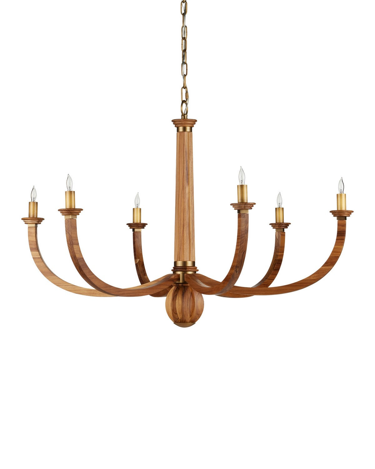Currey et Compagnie 9000-1463 Woodcroft Suspendu en laiton naturel/antique