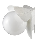 Currey and Company 9000-1465 Efflorescence Suspendu en gesso blanc/blanc