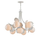 Currey and Company 9000-1465 Efflorescence Suspendu en gesso blanc/blanc