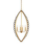 Currey and Company 9000-1466 Amadora Teardrop Suspendu Feuille d'or clair/antique
