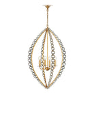 Currey and Company 9000-1466 Amadora Teardrop Suspendu Feuille d'or clair/antique