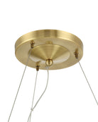 Currey and Company 9000-1472 Wexler Suspendu en laiton antique poli/transparent