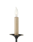 Currey et Compagnie 9000-1481 Lawton Suspendu en noir satiné/feuille d'or contemporaine