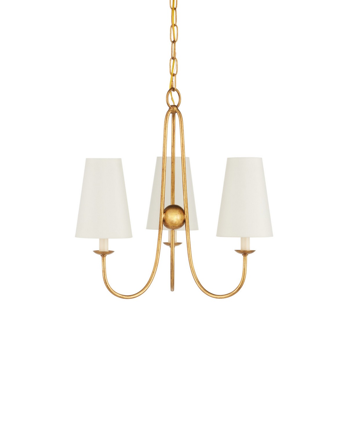 Currey and Company 9000-1483 Brayden Suspendu en feuille d'or antique