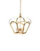 Lanterne Coronet Currey and Company 9000-1487 en feuille d'or antique