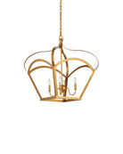 Lanterne Coronet Currey and Company 9000-1487 en feuille d'or antique