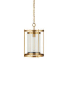 Currey and Company 9000-1493 Pippin Suspension en laiton antique/transparent