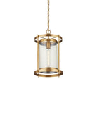 Currey and Company 9000-1493 Pippin Suspension en laiton antique/transparent