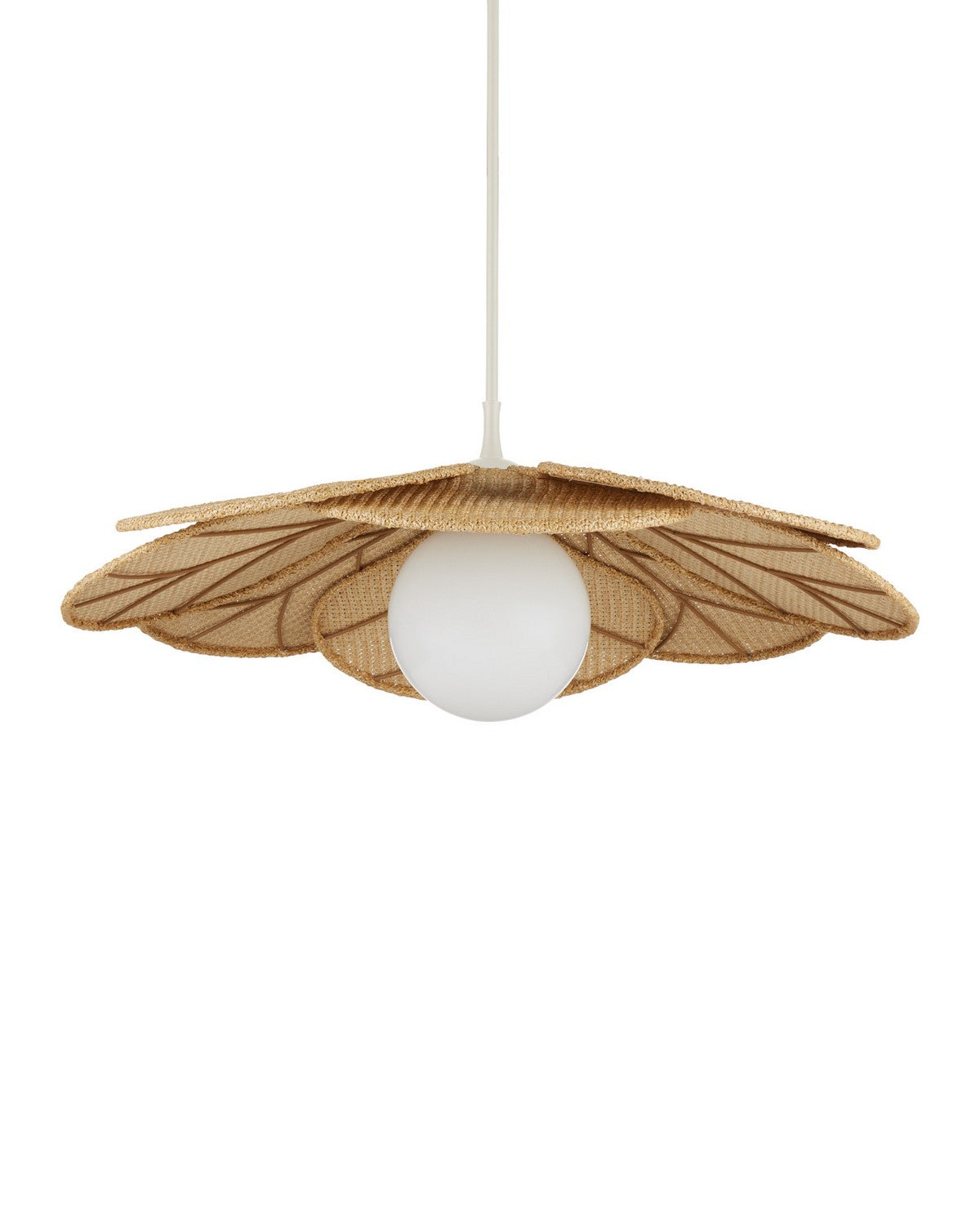 Currey and Company 9500-0032 Cabo Outdoor Suspension En naturel/crème/blanc