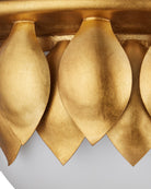 Currey and Company 9999-0091 Paestum Flush Mount in Antique Gold Leaf/Antique Gold/Sugar White