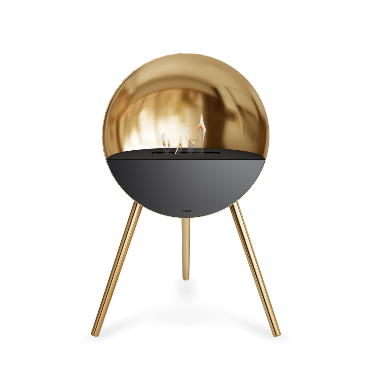 Eye Portable Fireplace - Chrome Rose Gold