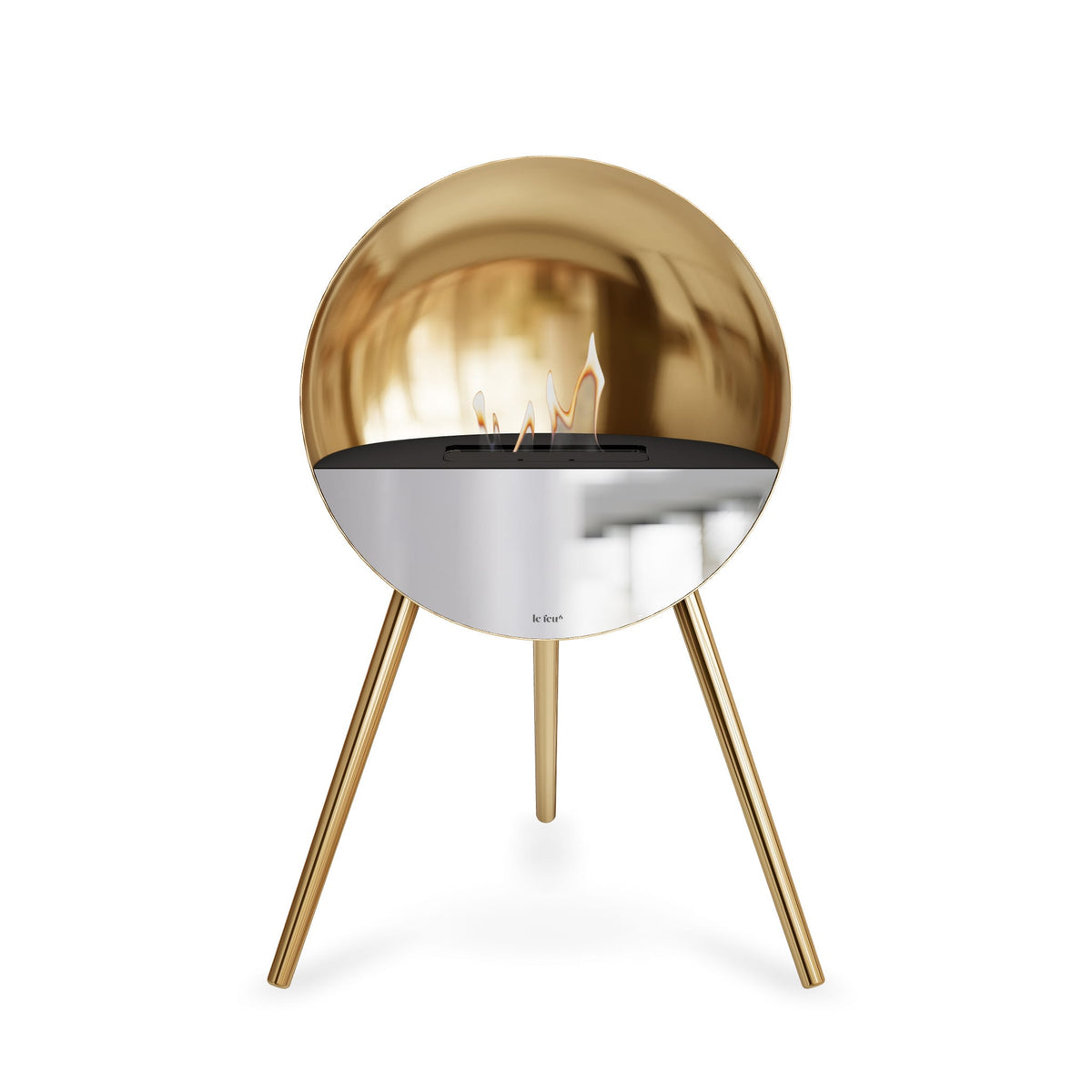 Eye Portable Fireplace - Chrome Rose Gold