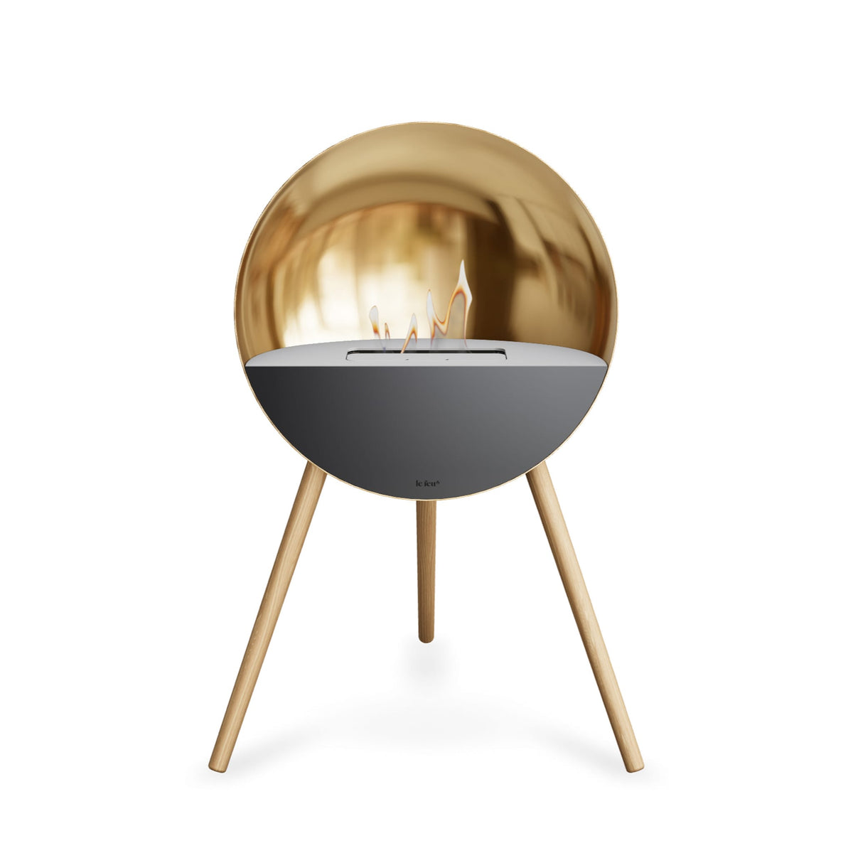 Eye Portable Fireplace - Chrome Rose Gold