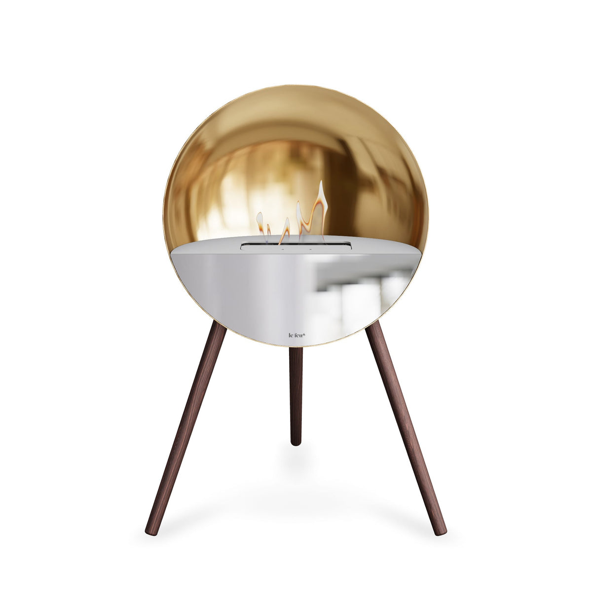 Eye Portable Fireplace - Chrome Rose Gold