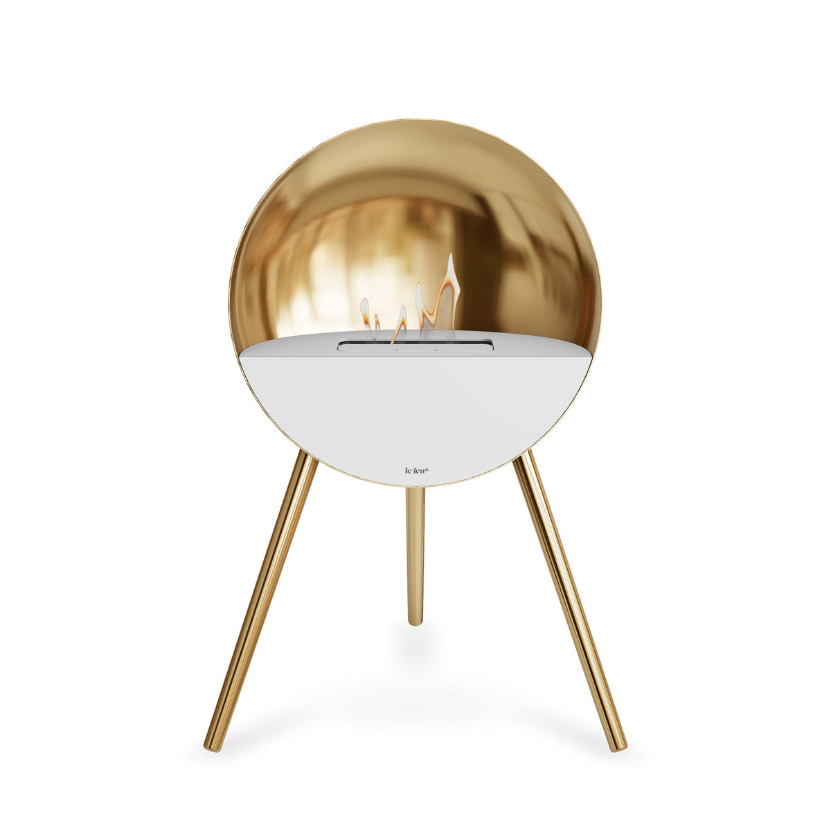 Eye Portable Fireplace - Chrome Rose Gold
