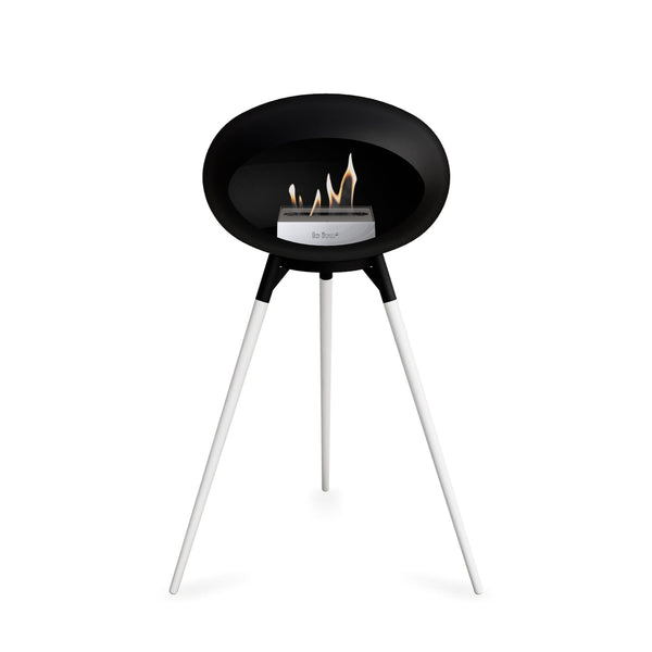 Ground High Dome Portable Fireplace - Black