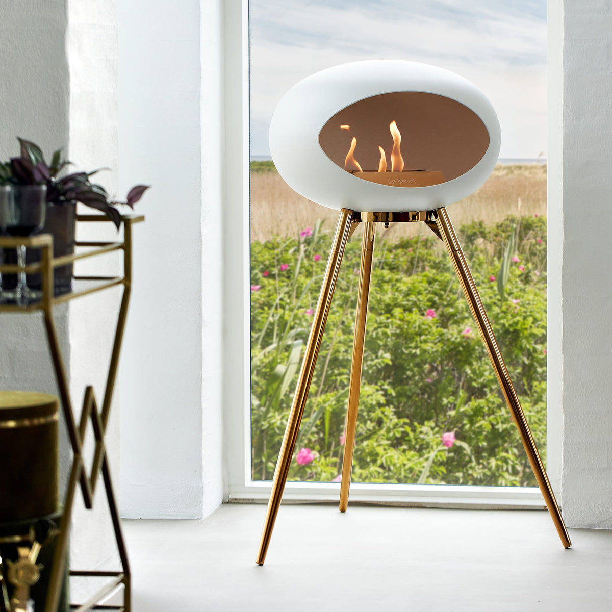 Cheminée portable Ground High Dome - Blanche