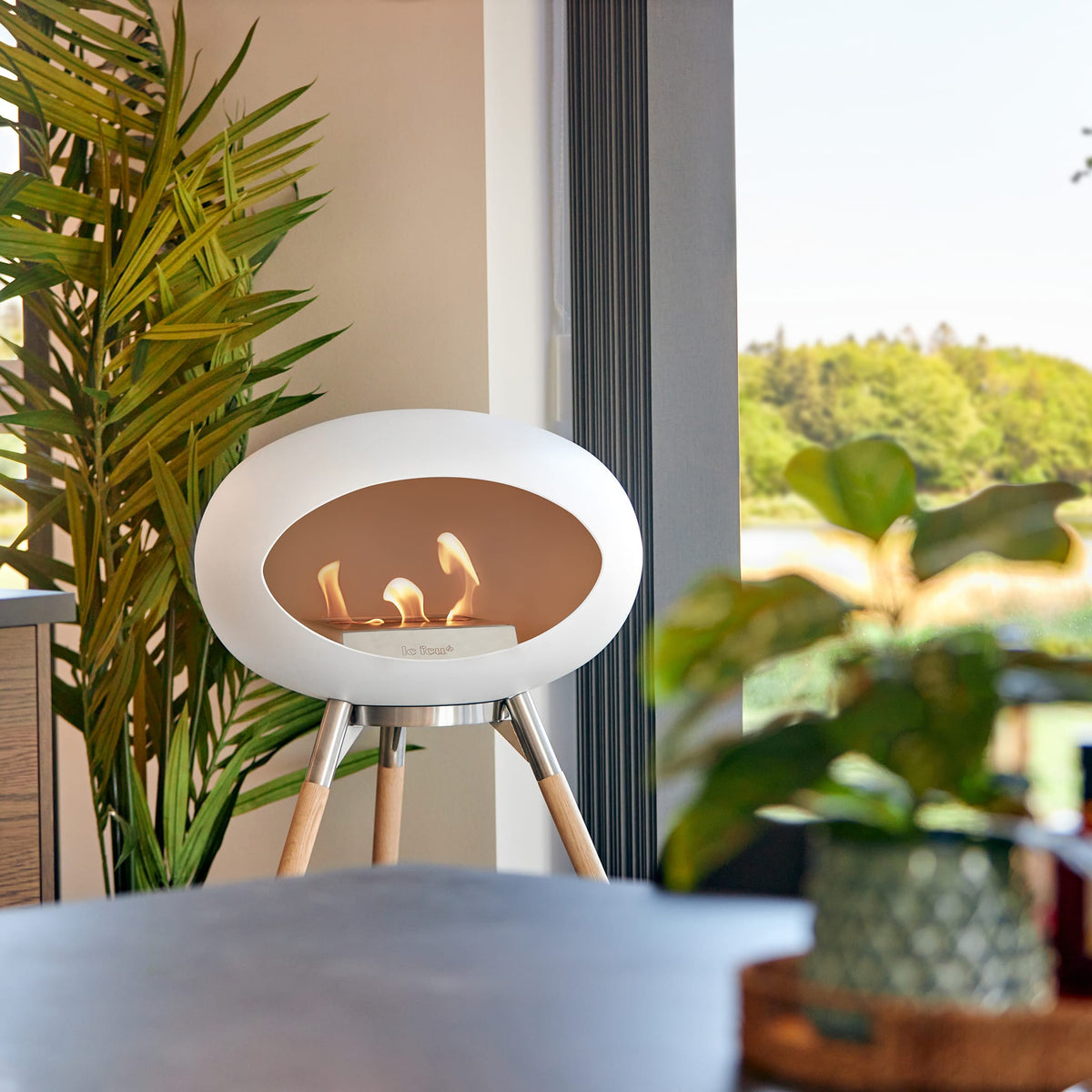 Cheminée portable Ground High Dome - Blanche