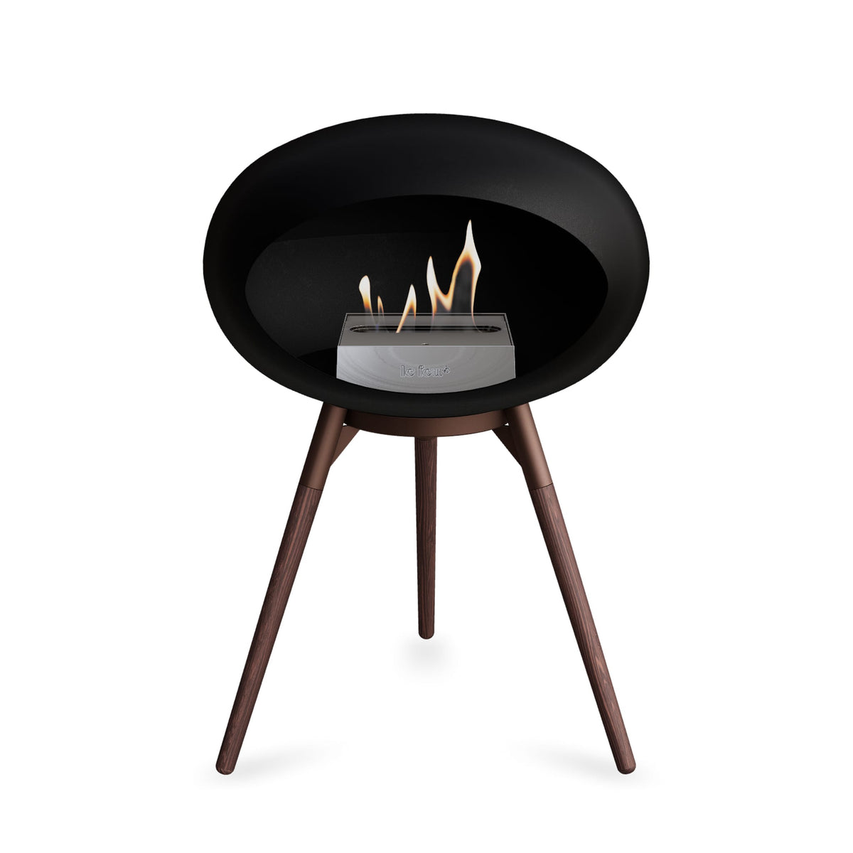 Ground Low Dome Portable Fireplace - Black