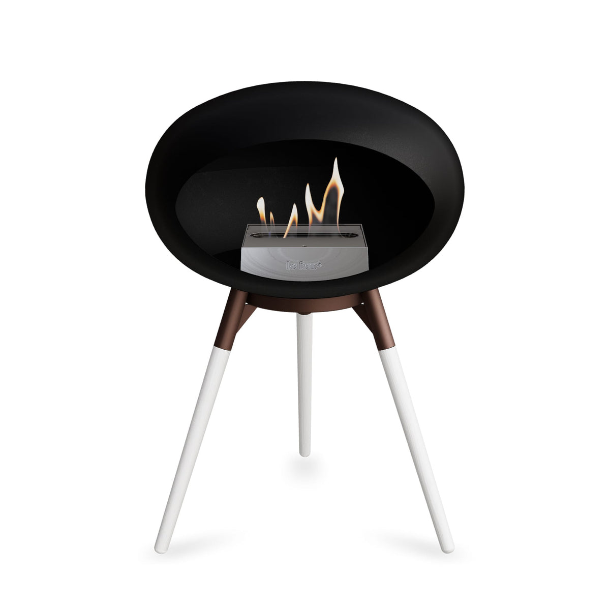 Ground Low Dome Portable Fireplace - Black