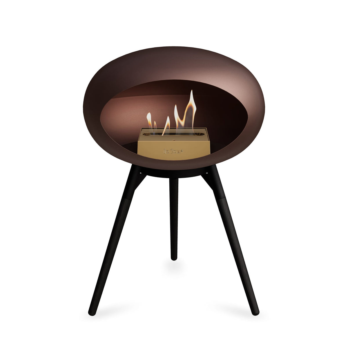 Ground Low Dome Portable Fireplace - Mocca