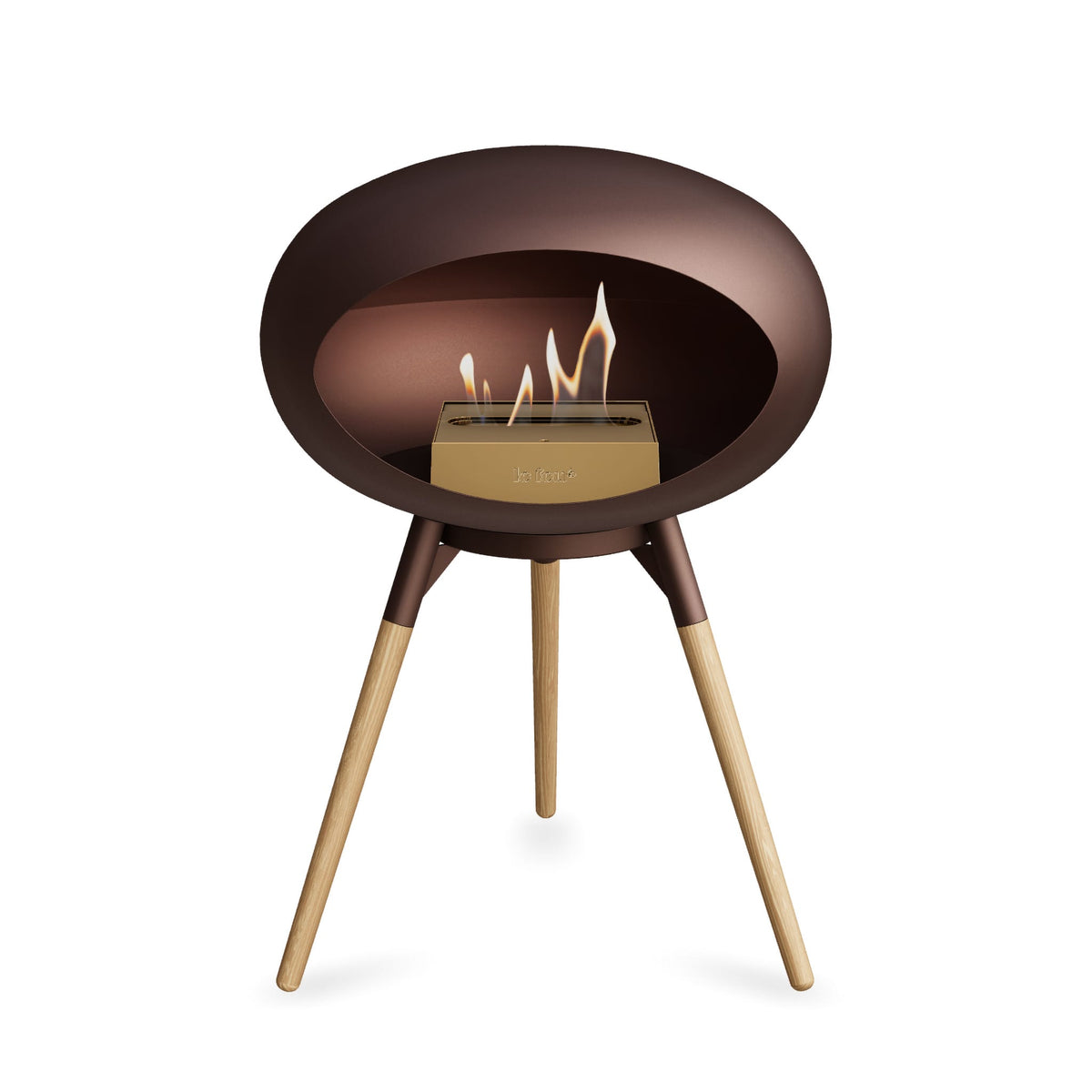 Ground Low Dome Portable Fireplace - Mocca
