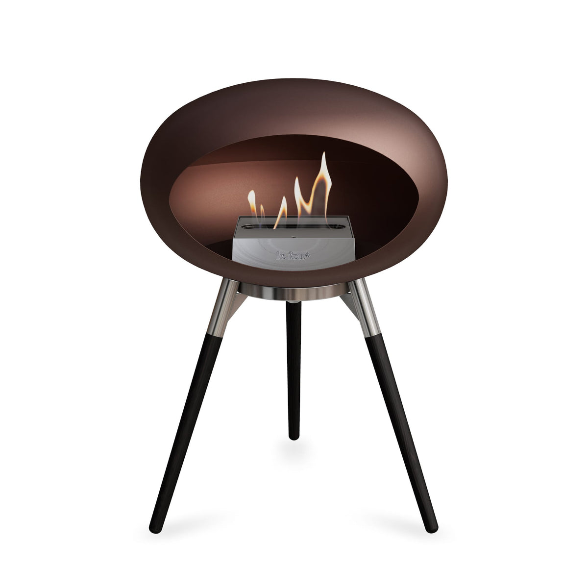 Ground Low Dome Portable Fireplace - Mocca