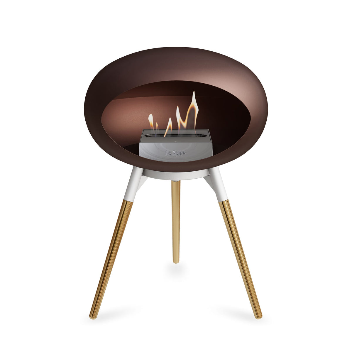 Ground Low Dome Portable Fireplace - Mocca
