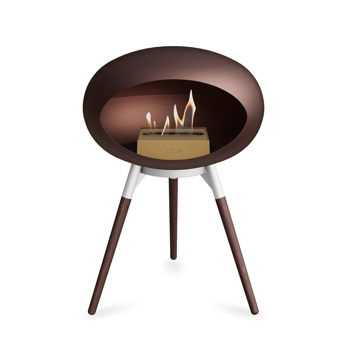 Ground Low Dome Portable Fireplace - Mocca