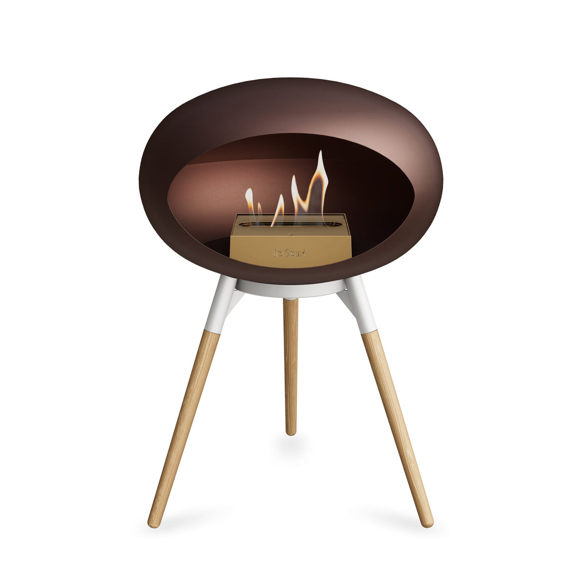Ground Low Dome Portable Fireplace - Mocca