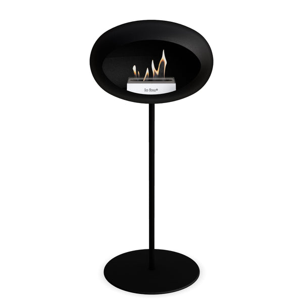 Steel High Dome Portable Fireplace - Black