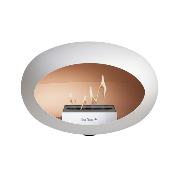 Wall Dome Fireplace - White