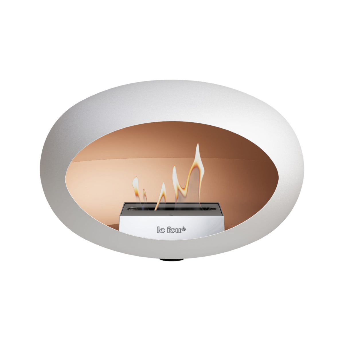 Wall Dome Fireplace - White