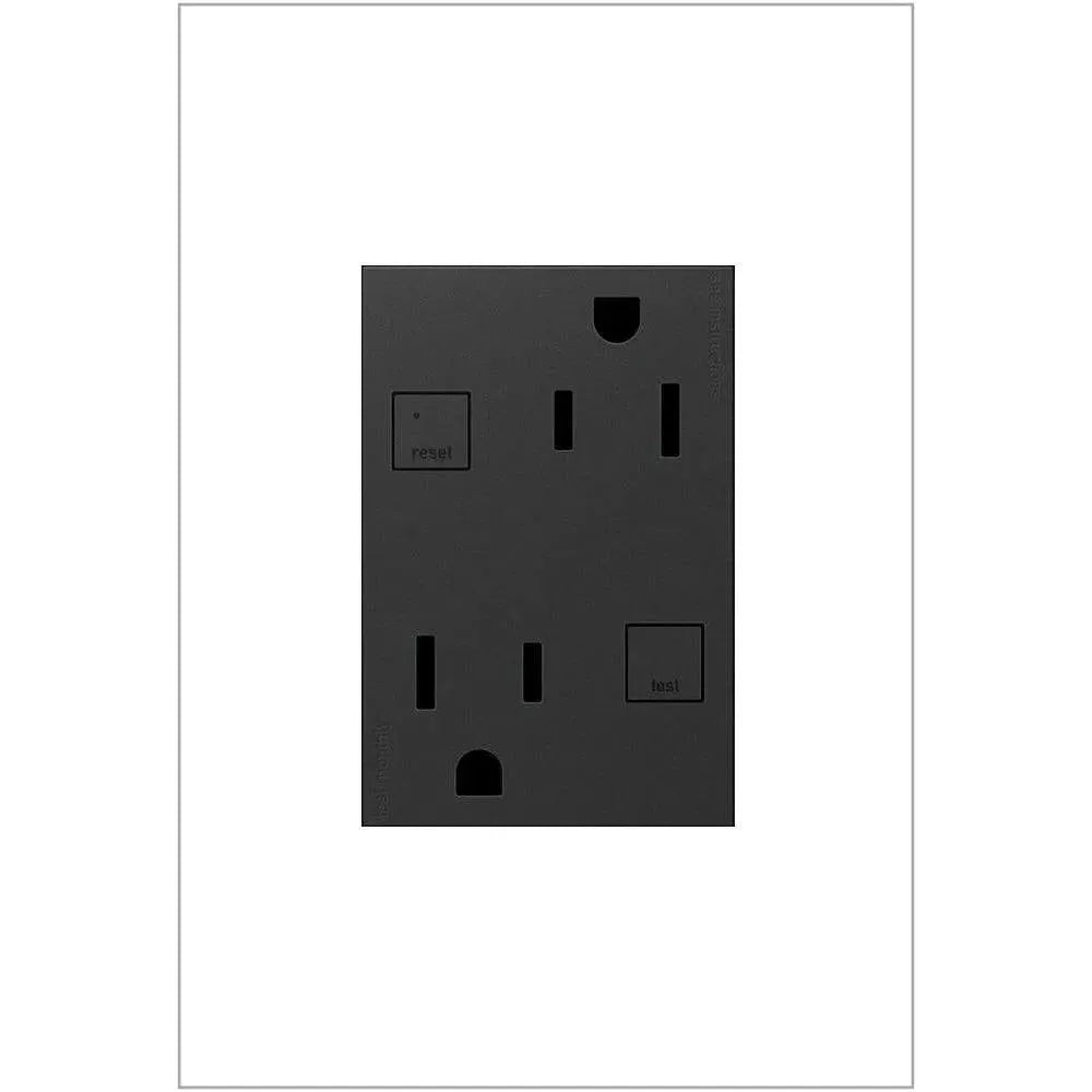 Legrand - adorne® 15A Tamper-Resistant Self-Test GFCI Outlet - Plus-Size - AGFTR2153G4 | Montreal Lighting & Hardware