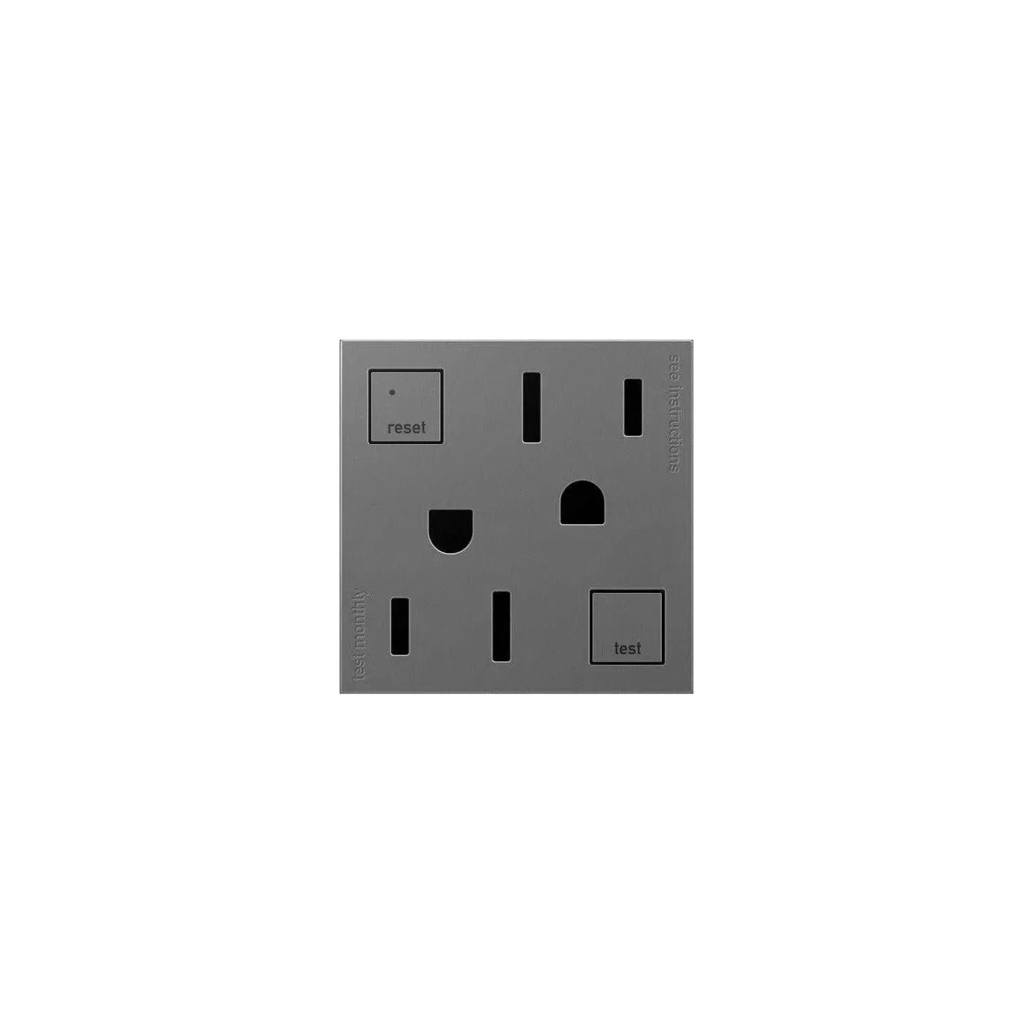 Legrand - adorne® 15A Tamper-Resistant Self-Test GFCI Outlet - Plus-Size - AGFTR2153M4 | Montreal Lighting & Hardware