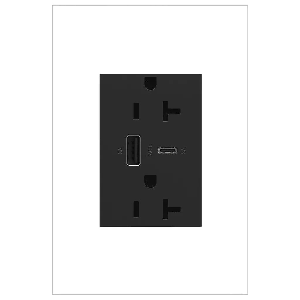Legrand - adorne® 20A Tamper-Resistant Ultra-Fast USB Type A/C Outlet - ARTRUSB206ACG4 | Montreal Lighting & Hardware