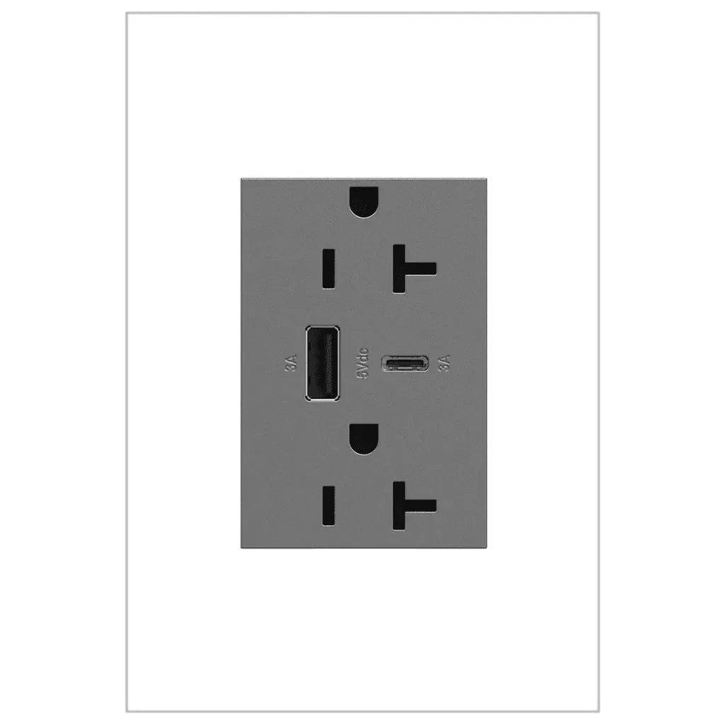 Legrand - adorne® 20A Tamper-Resistant Ultra-Fast USB Type A/C Outlet - ARTRUSB206ACM4 | Montreal Lighting & Hardware