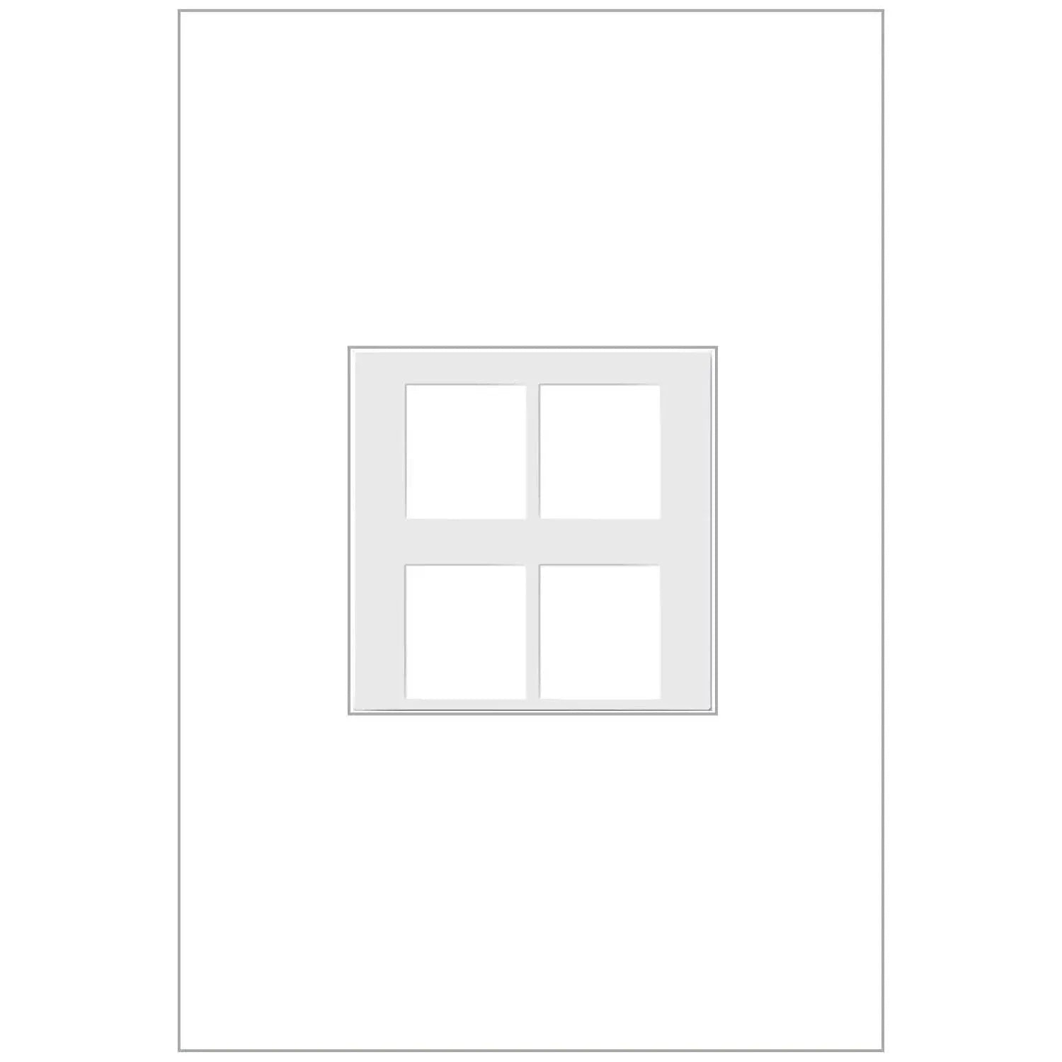 Legrand - adorne® 4-Port Frame - AC4PFW1 | Montreal Lighting & Hardware