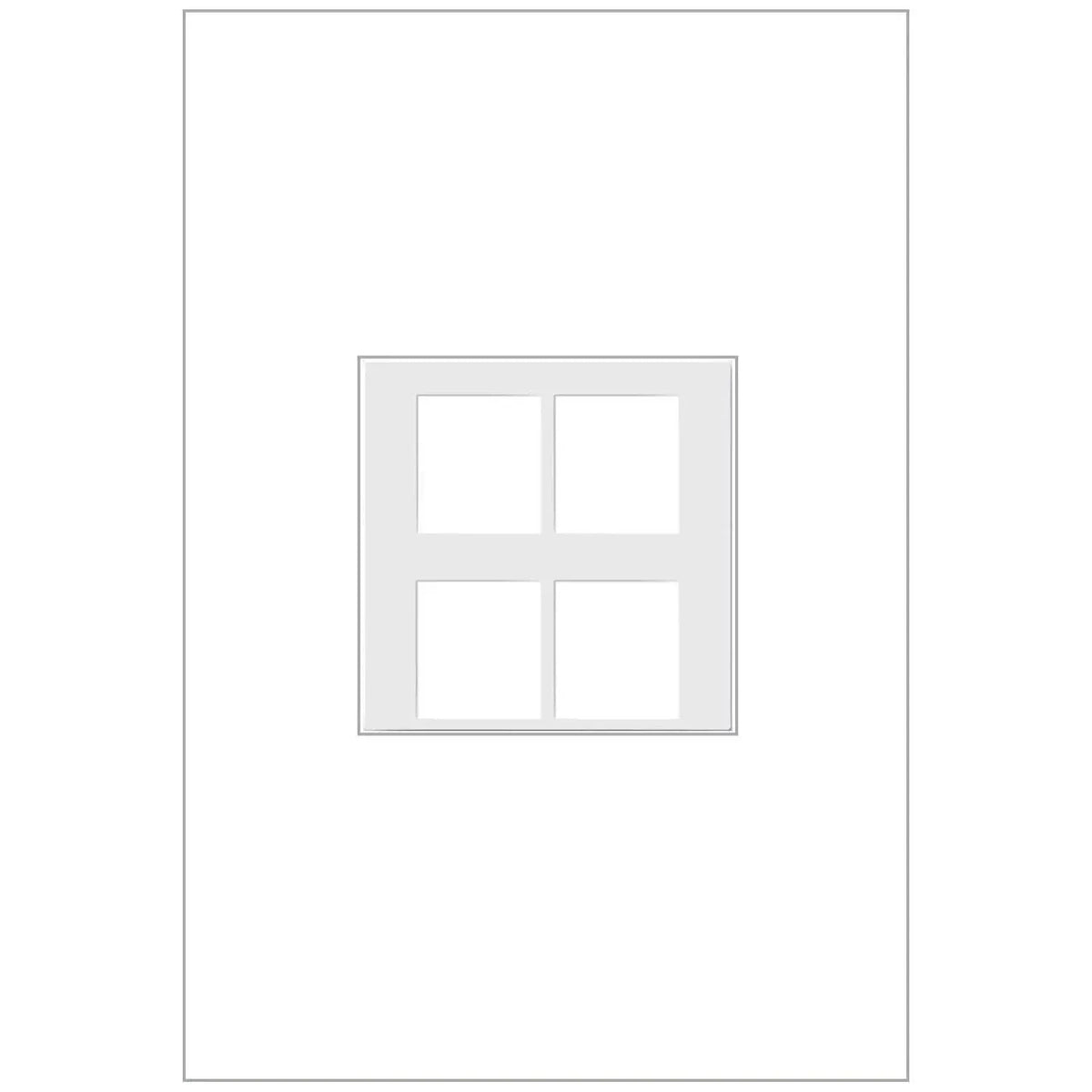 Legrand - adorne® 4-Port Frame - AC4PFW1 | Montreal Lighting & Hardware